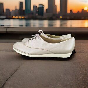 ✅Soft Spots Taupe Leather Lace Up Comfort Shoes Women’s 10M